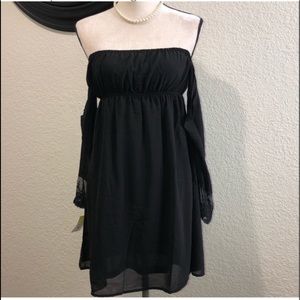 Off shoulder 3/4 sleeve dress
